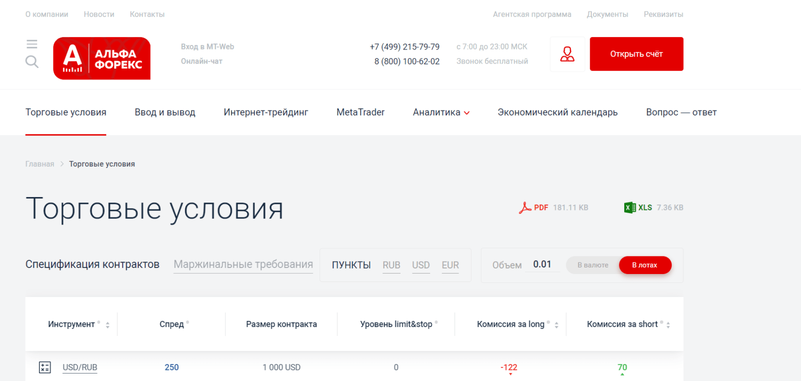 Альфа-Форекс привлекает клиентов стильным и функциональным сайтом