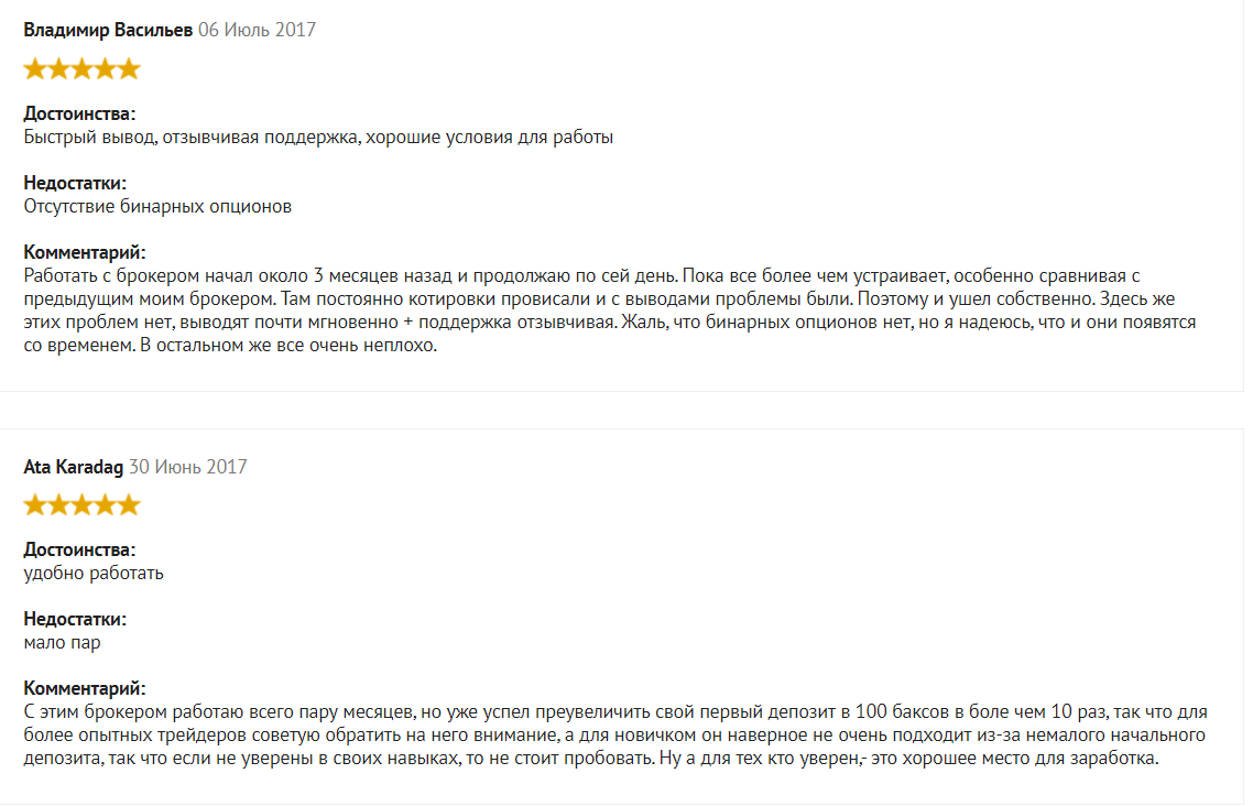 Отзывы: быстрый вывод средств 