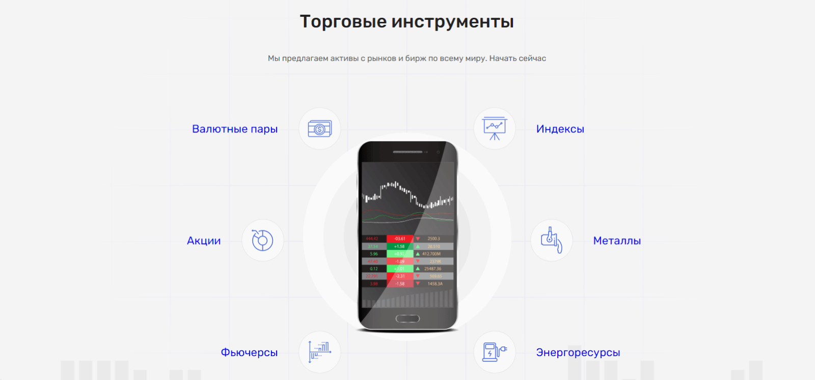 Главная страница компании