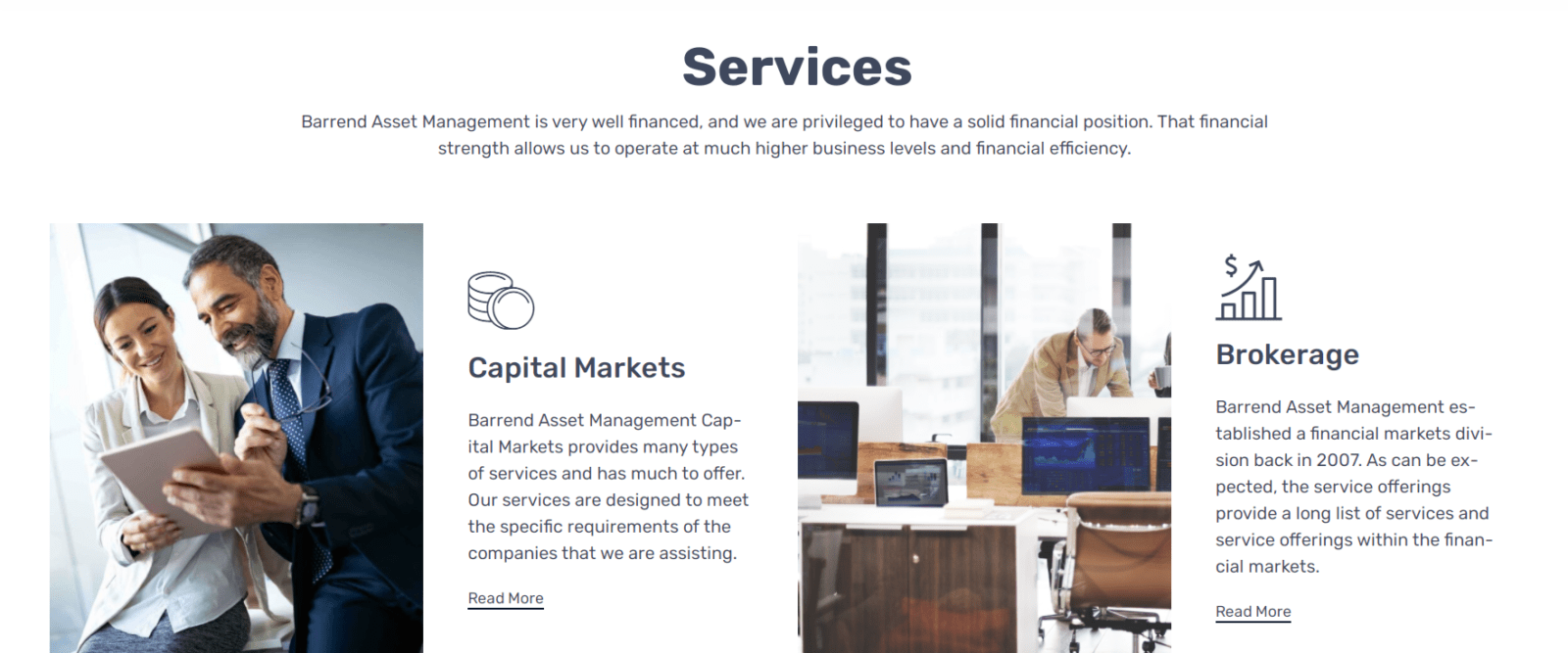 Сервисы Barrend Брокерская деятельность Barrend