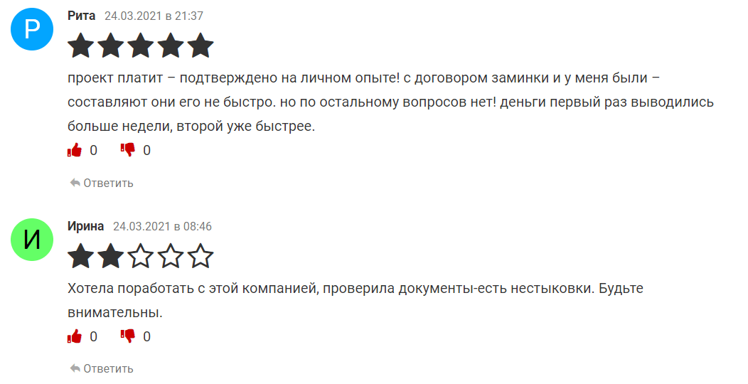 Отзывы о брокере