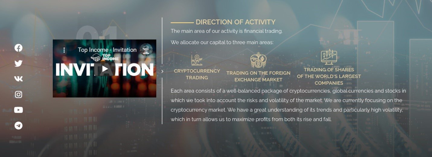 Сайт TOP INCOME