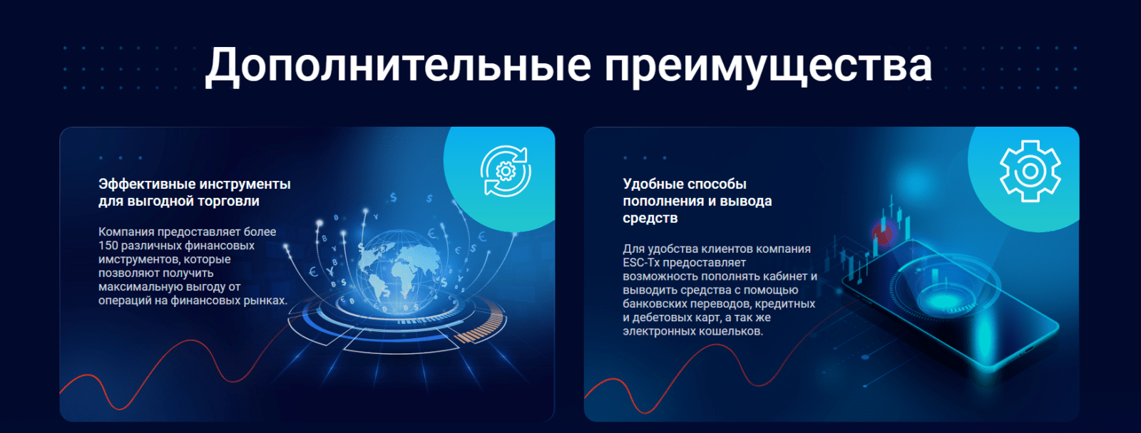 Официальный сайт ESC-Tx Дополнительные преимущества ESC-Tx