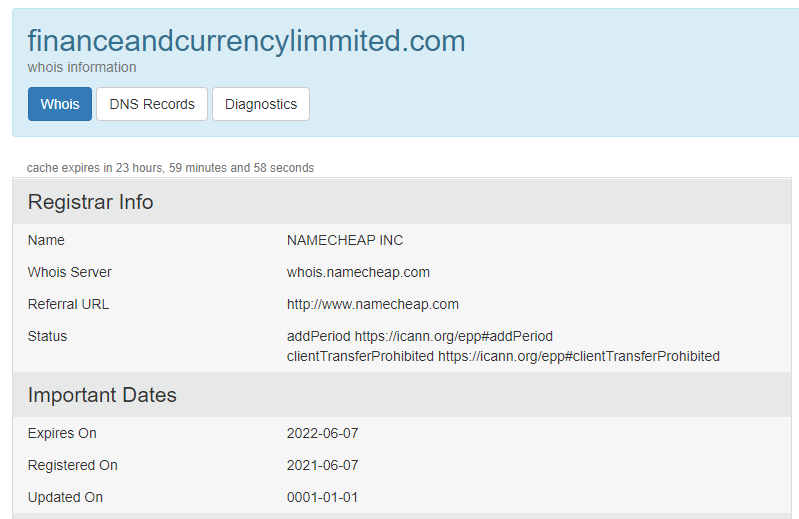 Домен Finance&Currency Limited