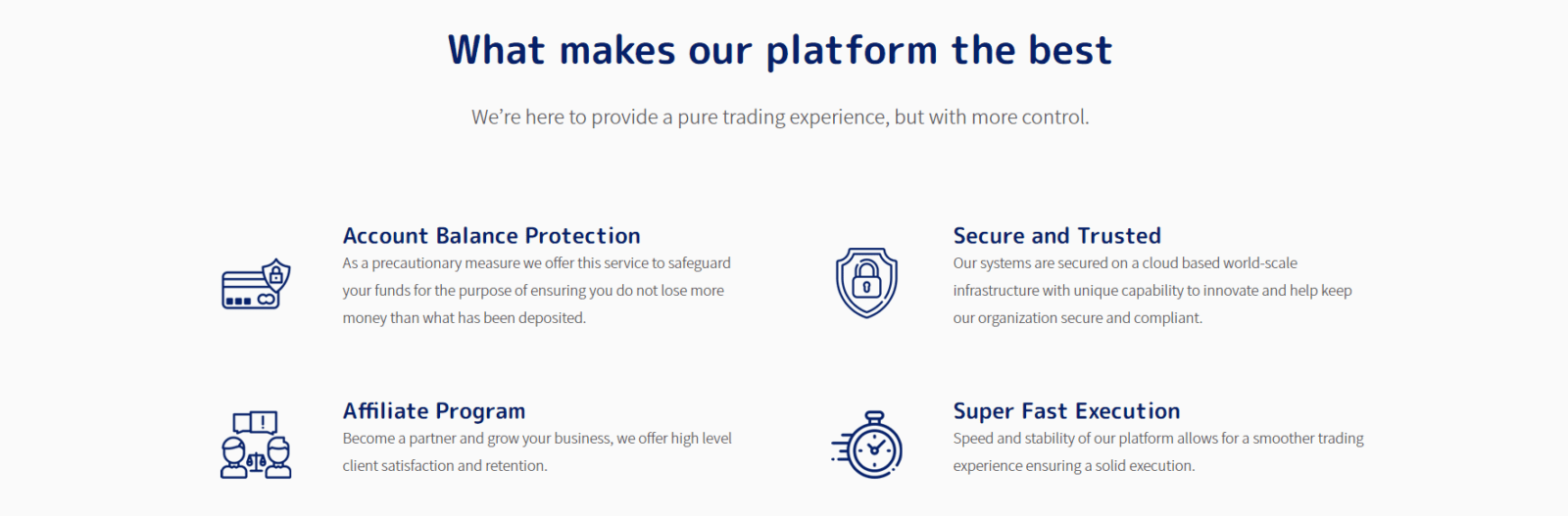 Что пишет брокер о себе?