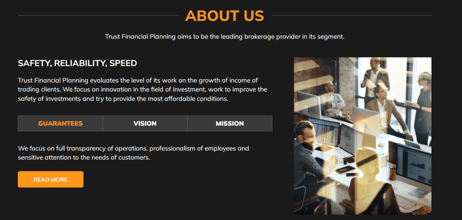 Брокер Trust Financial Planning