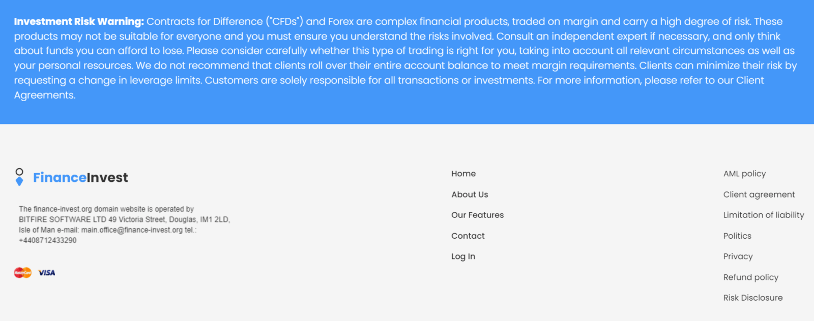 Официальный сайт FinanceInvest