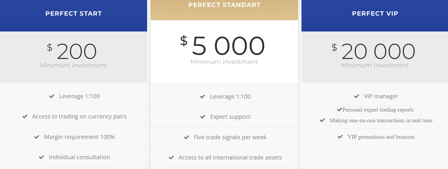Предложения посредника PerfectBrs