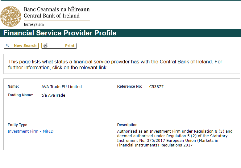 Кто регулирует AvaTrade?